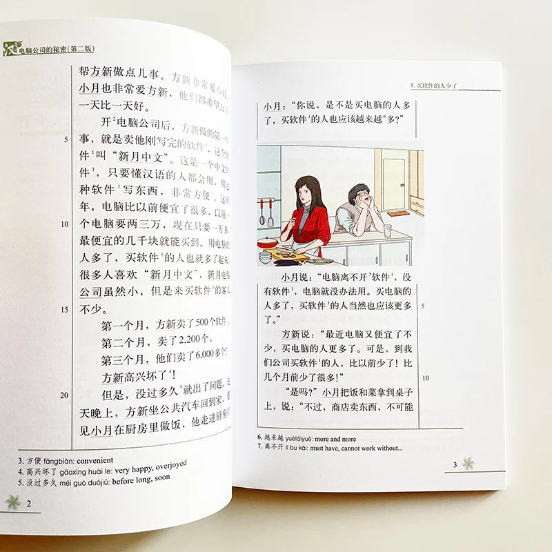 7 Books/Set  Chinese Breeze Graded Reader Series Level 2 : 500 Word (2nd Edition) Collection Story Books Learning Education