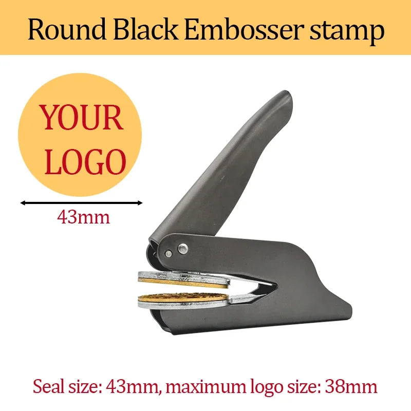 Customized Embossed Stamp Personalized Custom Book Embosser Seal Wedding Invitation Logo Customization Embossing Paper Stamps