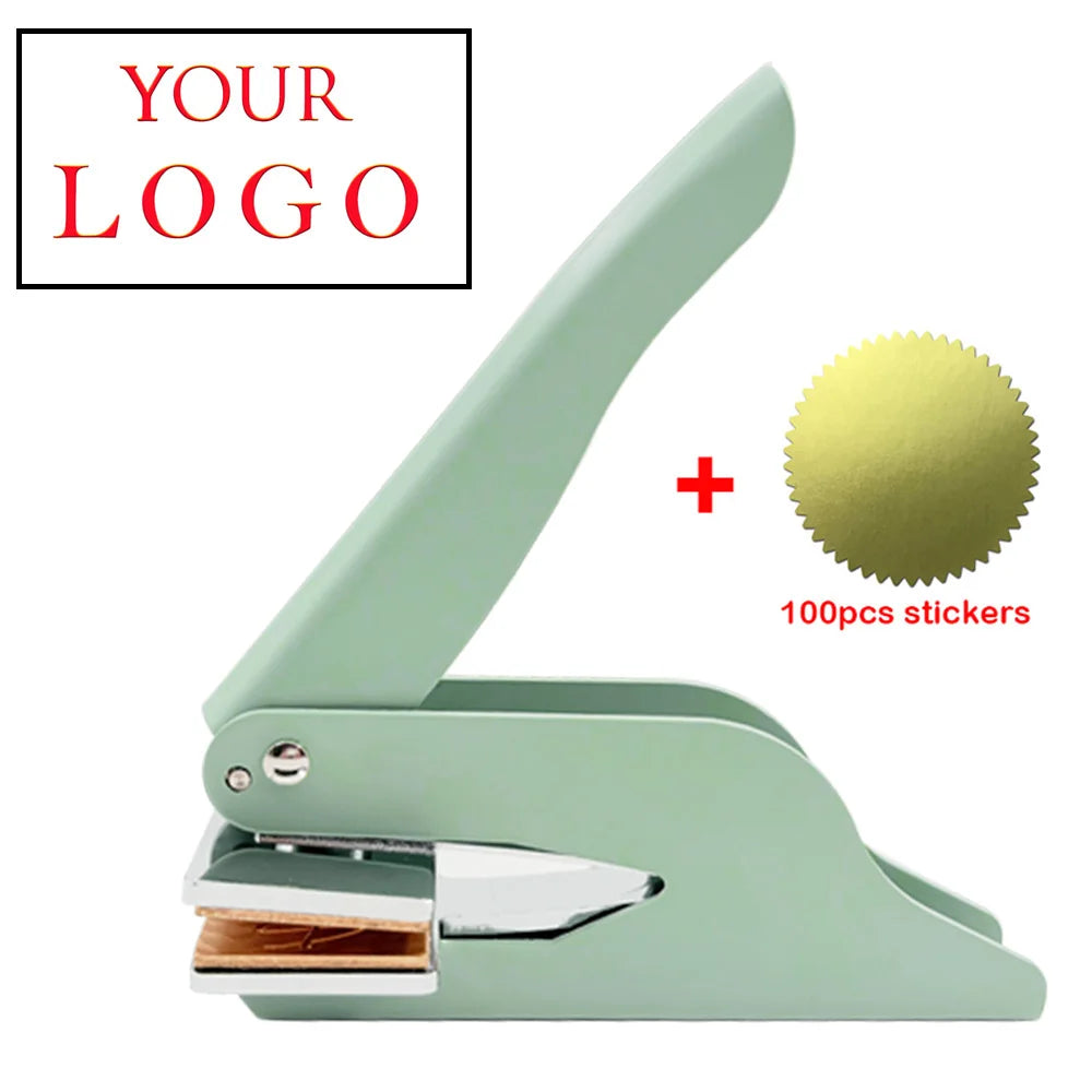 Embosser Stamp LOGO Customized Wedding Library Book Private Seals Customization Envelope Party Invitation Embossing Stamps DIY