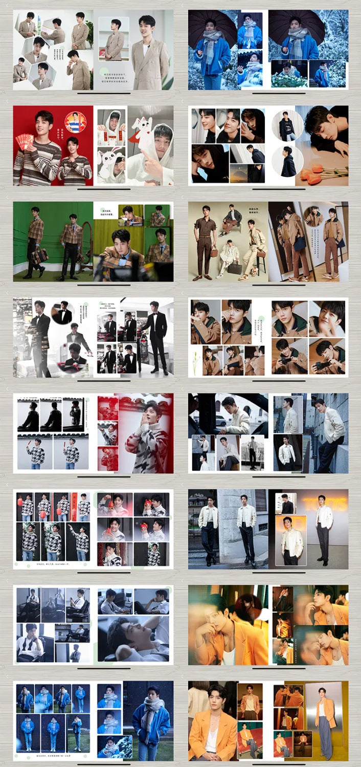 2024 Year Xiao Zhan Studio Weibo Photo Book Photo Album Memorial Magazine Album Star Customized Album Creative Gift