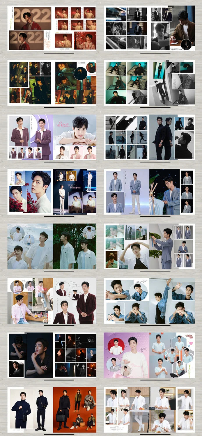 2024 Year Xiao Zhan Studio Weibo Photo Book Photo Album Memorial Magazine Album Star Customized Album Creative Gift
