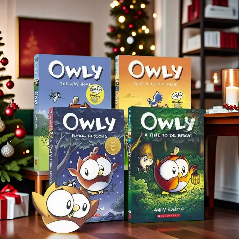 Big Eyed Owl Owly 4-volume set chapter bridge book English reading story picture book