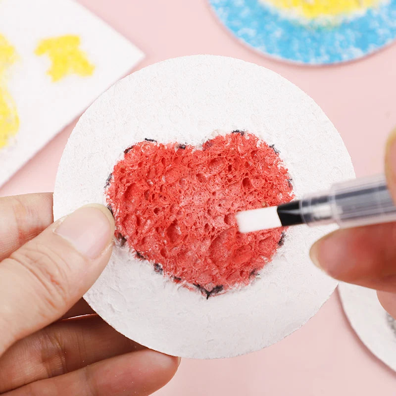 3D Magic Puffy Foam Texture Painting Paper for Kids DIY Drawing Art Educational Craft Sponge Canvas Board Handicraft Toy