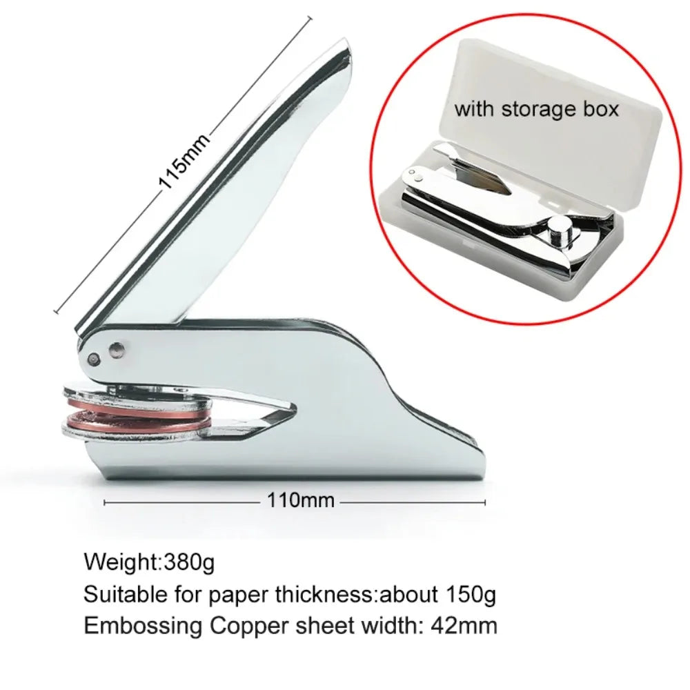 Embosser Stamp LOGO Customized Wedding Library Book Private Seals Customization Envelope Party Invitation Embossing Stamps DIY