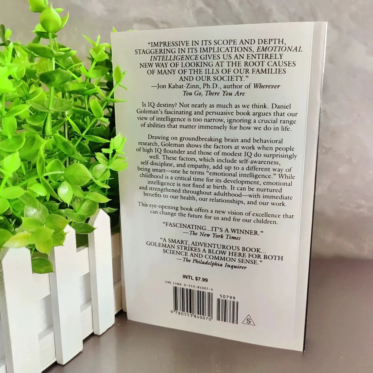 Emotional Intelligence by Daniel Goleman - Why EQ is More Important Than IQ for Success Leadership Relationships English Book
