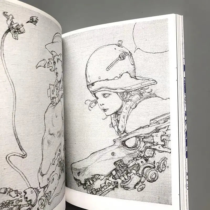 Katsuya Terada Sketch Art Works Japanese Illustration Collection Book Sketch Manuscript Line Drawing Books