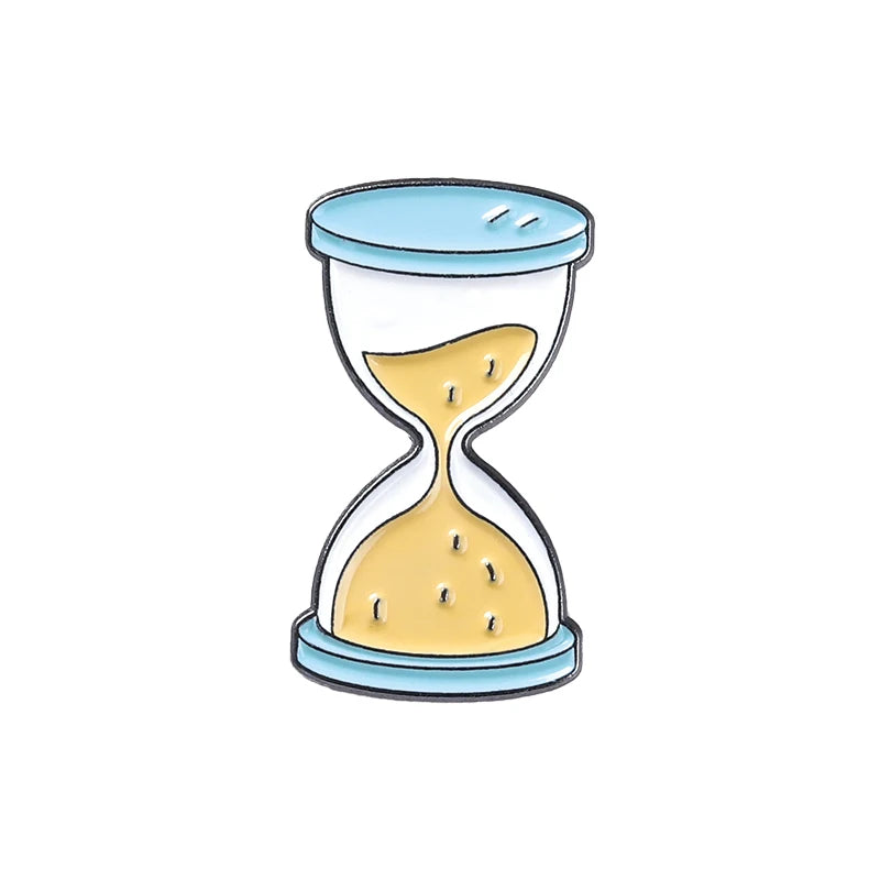 Pin Club | Custom Book Cat Metal Brooch Hourglass Reading Lover Backpack Lapel Enamel Badge Jewelry Gifts Accessories Wholesale