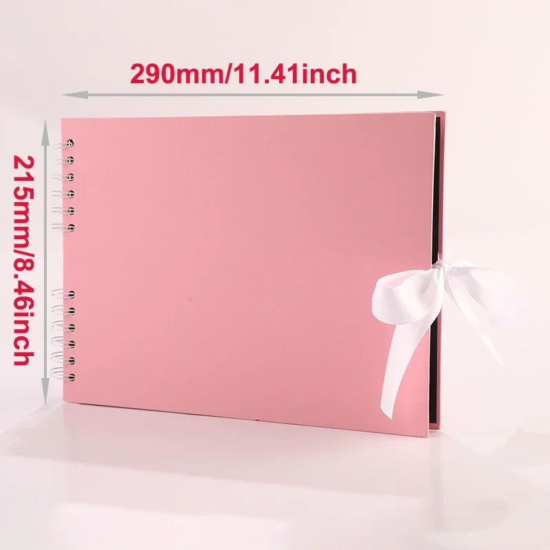 Personalized Wedding Guest Book Cleaning Photo Album Signning Anniversary Gift for Her Supplie Scrapbook Cover Printed Guestbook