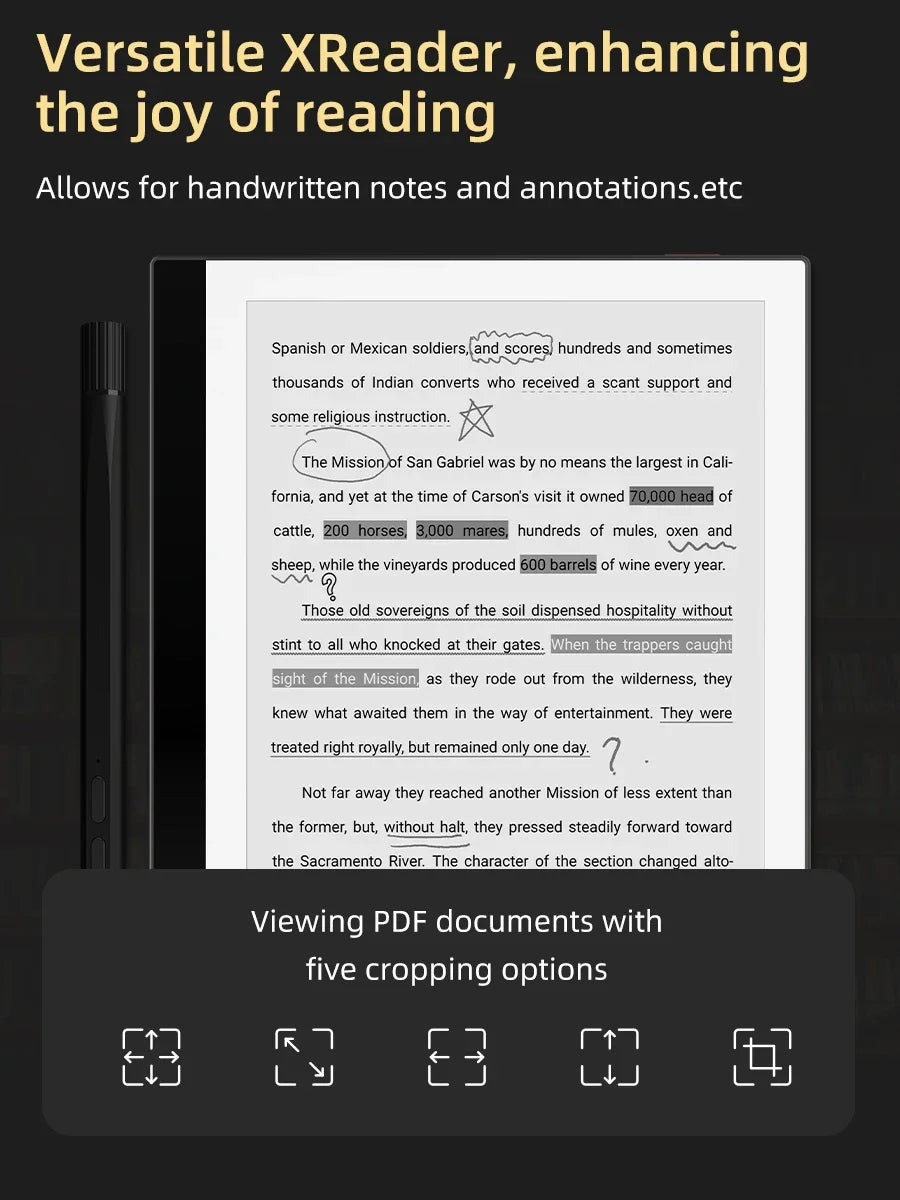 BIGME PocketNote Ebook Reader, 7-inch E-ink Screen ereader Tablet, Electronic Book e reader, support Google Play, kindle APP