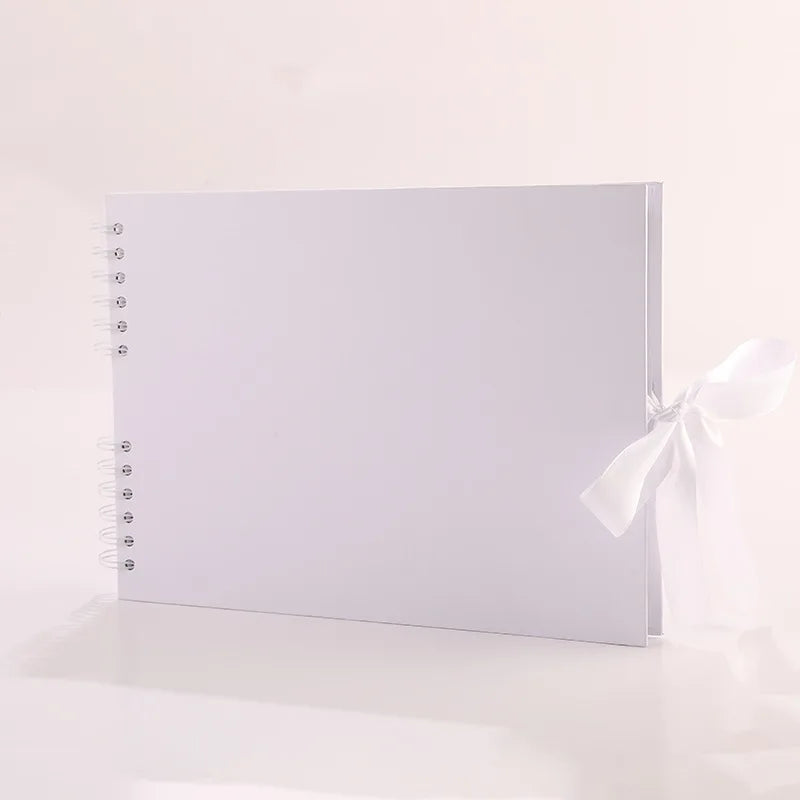 Personalized Wedding Guest Book Cleaning Photo Album Signning Anniversary Gift for Her Supplie Scrapbook Cover Printed Guestbook