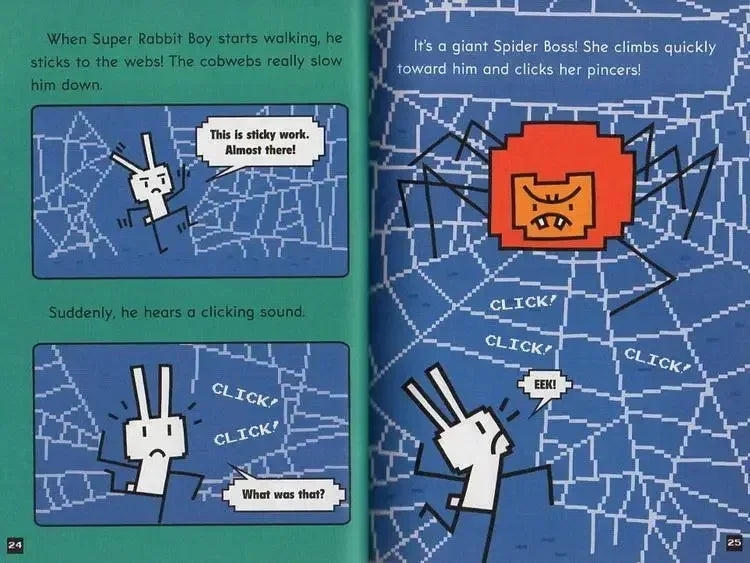 New 14 Books/set English Press Start!Super Rabbit Boy Reading Edition Scholastic Branches Children Cartoon for Kid Books