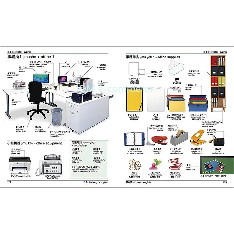 DK Japanese-English Bilingual Visual Graphic Dictionary English Learning Books