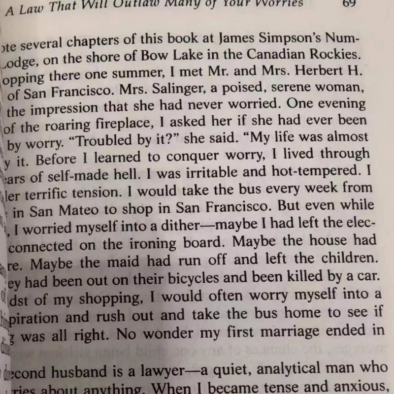 How to Stop Worrying and Start Living by Dale Carnegie - English Book for Stress Management & Overcoming Anxiety Self Help Guide
