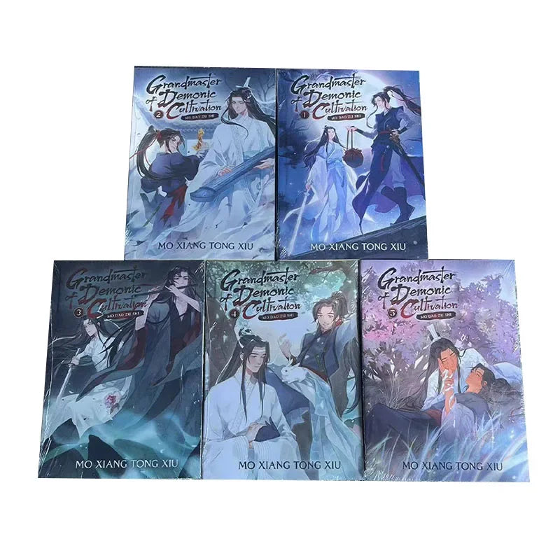 Grandmaster of Demonic Cultivation Mo Dao Zu Shi Vol.1-5 BL Fiction Books In English Edtion Grandmaster of Demonic Cultivation