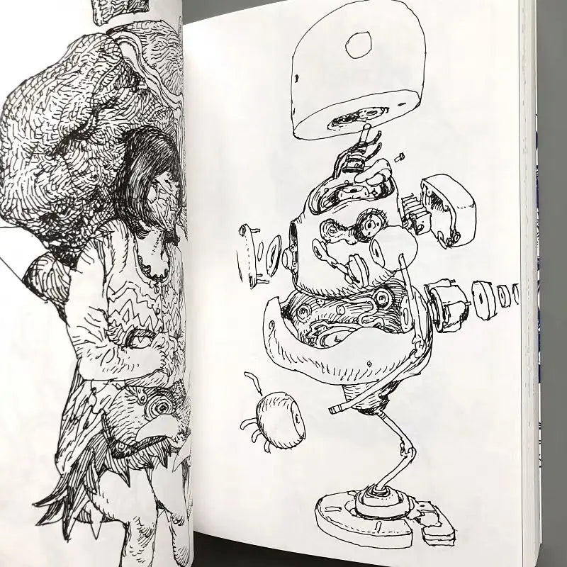 Katsuya Terada Sketch Art Works Japanese Illustration Collection Book Sketch Manuscript Line Drawing Books