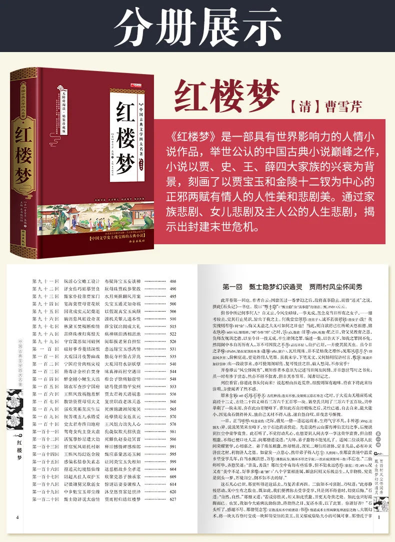 The Four Great Classical Novels, Reading Books for Primary School Students Outside of Class