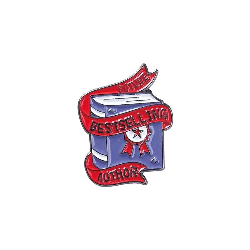 Pin Club | Custom Book Cat Metal Brooch Hourglass Reading Lover Backpack Lapel Enamel Badge Jewelry Gifts Accessories Wholesale