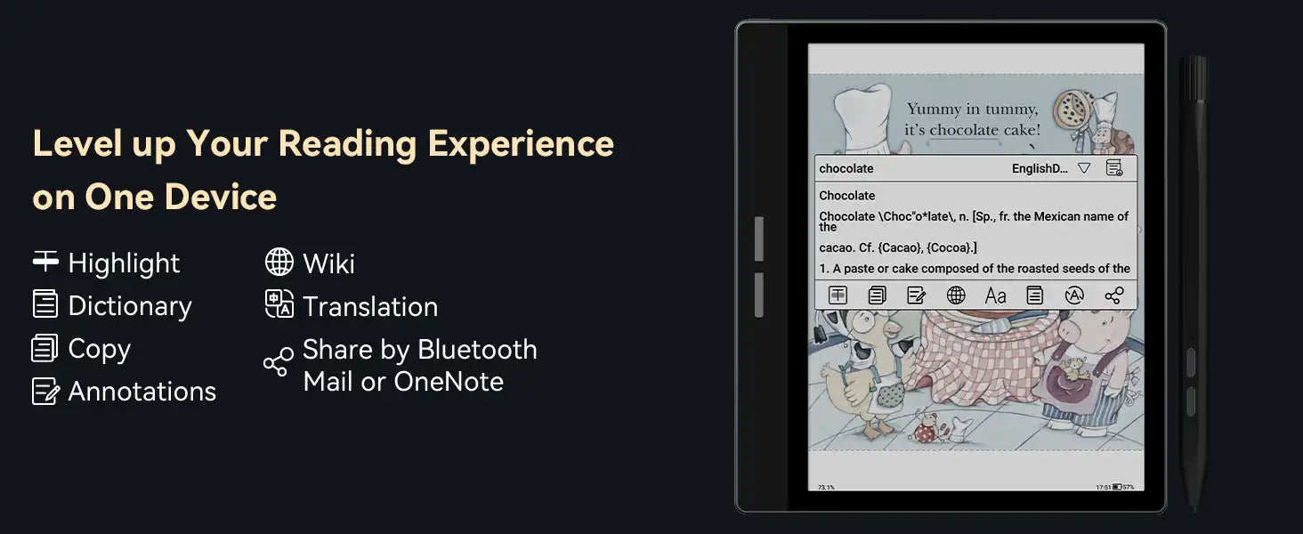 Bigme B751C 7-inch color eink screen e-book reader electronic paper book reading e Ink ebook ereader tablet