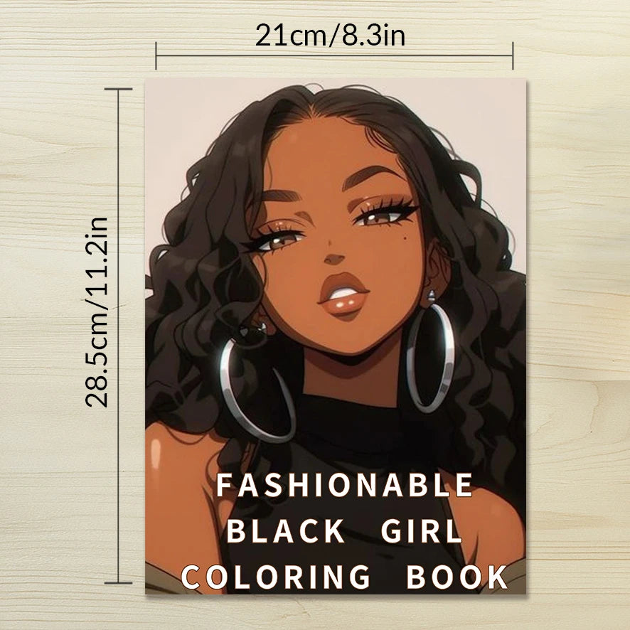 Casual Elegant Women's Adult Coloring Book - 8.3x 11.2 Inch 32 Page Coloring Book - Helps Reduce Stress and Ease Emotions