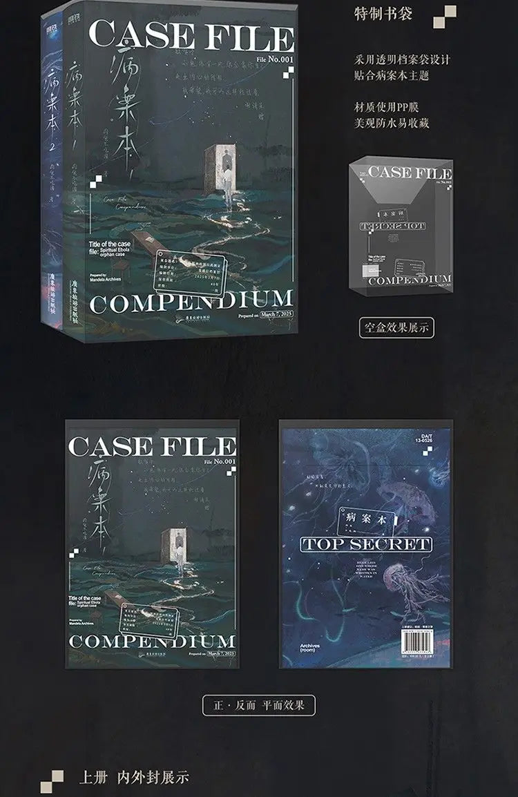 Danmei Bing An Ben Novel Book Vol.1(2 Books) Case File Compendium Author Rou Bao Bu Chi Rou New Work Chinese Suspense BL Novels