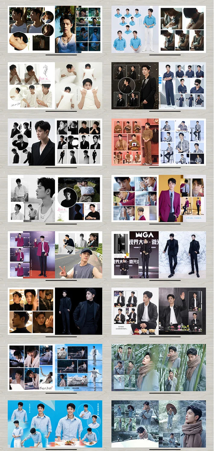 2024 Year Xiao Zhan Studio Weibo Photo Book Photo Album Memorial Magazine Album Star Customized Album Creative Gift