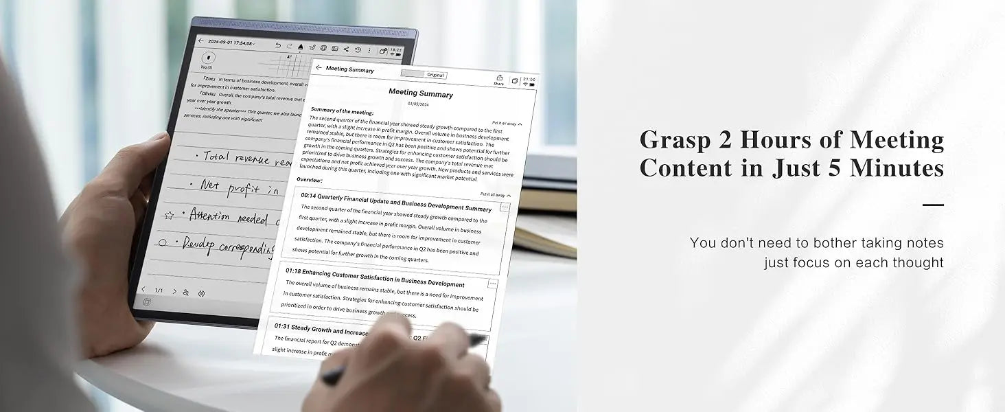 iFLYTEK AINOTE Air 2 E Ink Tablet for Paper Tablet 8.2" Note Taking E Paper Tablet for Adults Premium