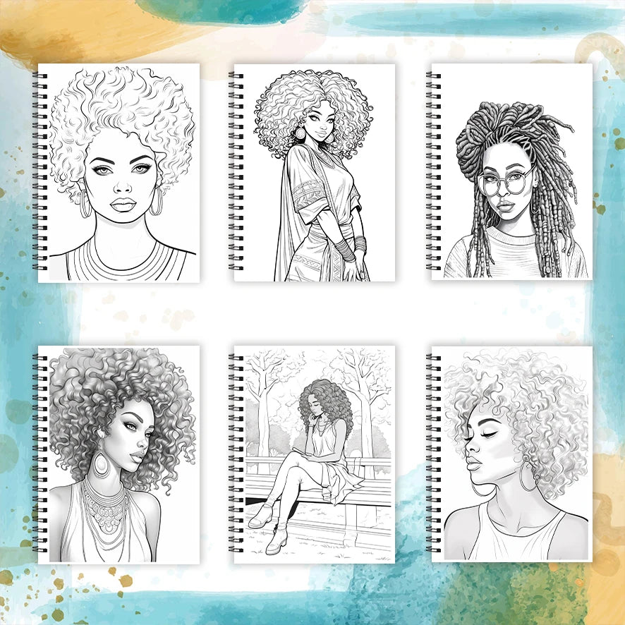 Casual Elegant Women's Adult Coloring Book - 8.3x 11.2 Inch 32 Page Coloring Book - Helps Reduce Stress and Ease Emotions