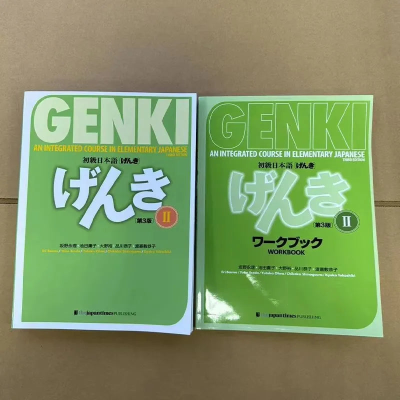 Genki 3rd Edition Learn Japanese Textbook Workbook Answer An Integrated Course in Elementary Japanese and English Book