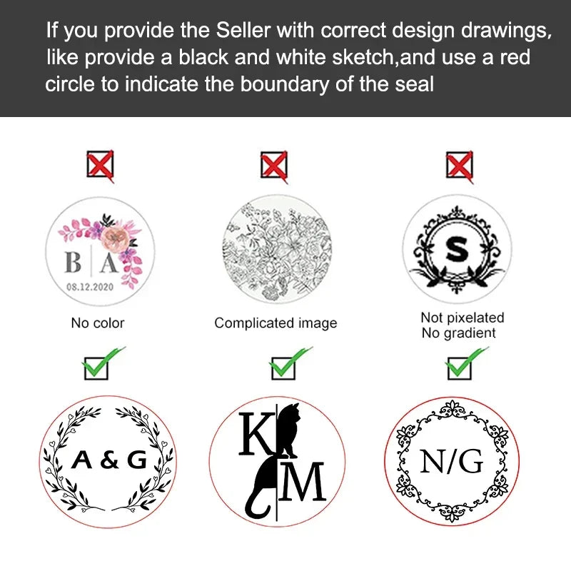 Customized Embossed Stamp Personalized Custom Book Embosser Seal Wedding Invitation Logo Customization Embossing Paper Stamps