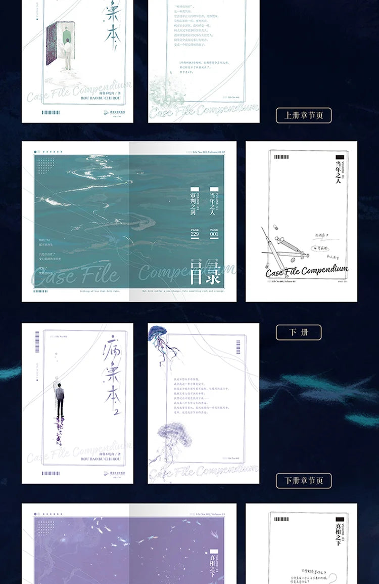 Danmei Bing An Ben Novel Book Vol.1(2 Books) Case File Compendium Author Rou Bao Bu Chi Rou New Work Chinese Suspense BL Novels