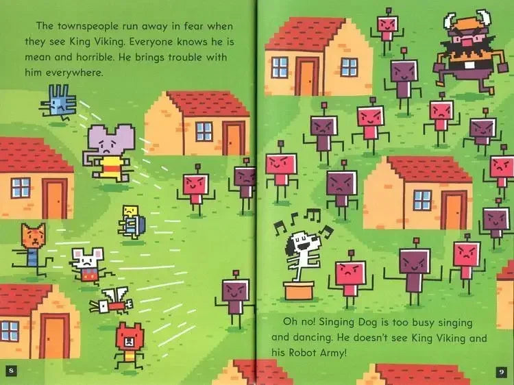 New 14 Books/set English Press Start!Super Rabbit Boy Reading Edition Scholastic Branches Children Cartoon for Kid Books