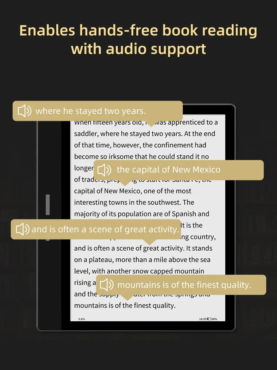 BIGME PocketNote Ebook Reader, 7-inch E-ink Screen ereader Tablet, Electronic Book e reader, support Google Play, kindle APP