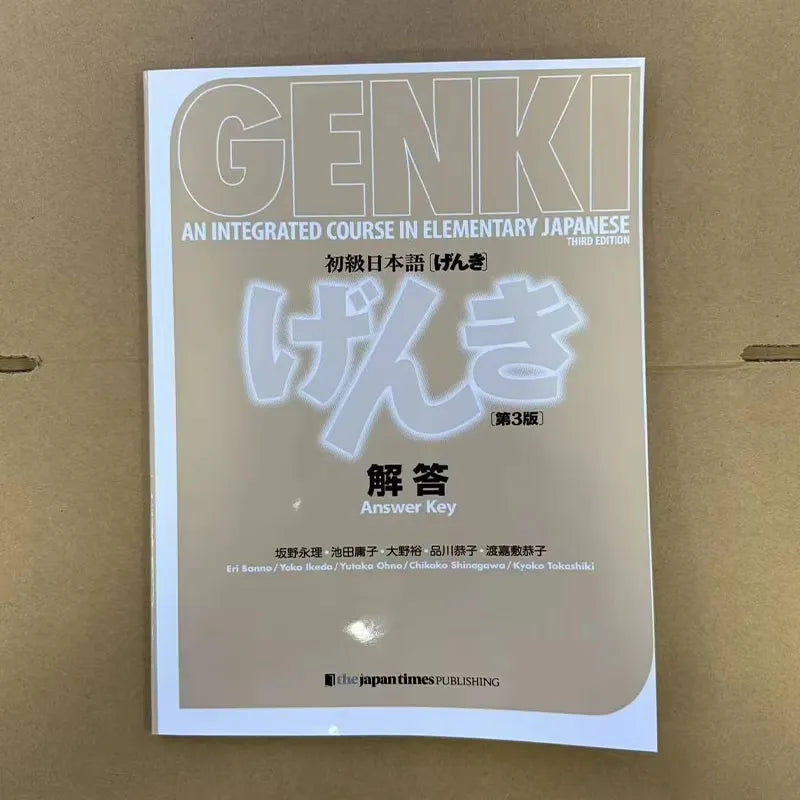 Genki 3rd Edition Learn Japanese Textbook Workbook Answer An Integrated Course in Elementary Japanese and English Book
