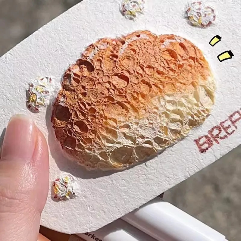 3D Magic Puffy Foam Texture Painting Paper for Kids DIY Drawing Art Educational Craft Sponge Canvas Board Handicraft Toy