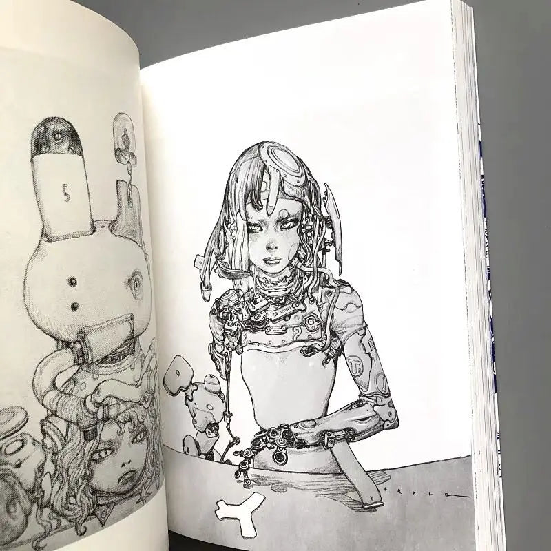 Katsuya Terada Sketch Art Works Japanese Illustration Collection Book Sketch Manuscript Line Drawing Books