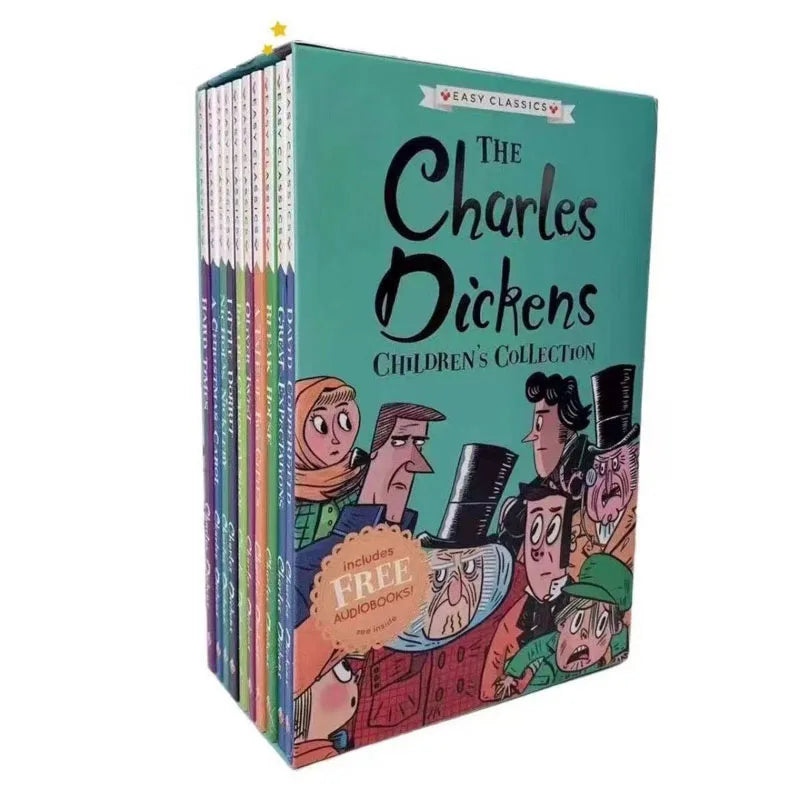 10 Book/set The Charles Dickens English Story Picture Books for Children Learn English Reading Books for 7-10 Year-Old Kids