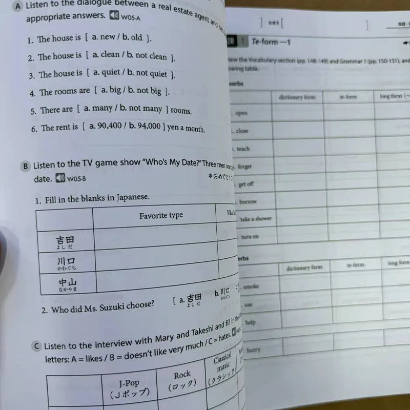 Genki 3rd Edition Learn Japanese Textbook Workbook Answer An Integrated Course in Elementary Japanese and English Book