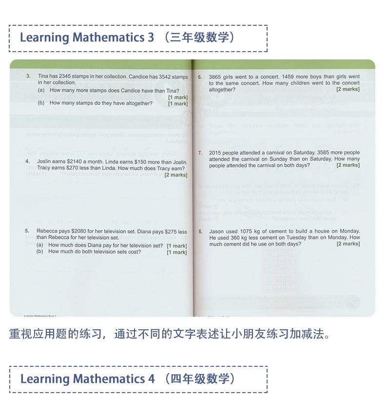 Fascicle SAP Learning Mathematics Book Grade 1-6 Children Learn Math Books Singapore Primary School Mathematics Textbook