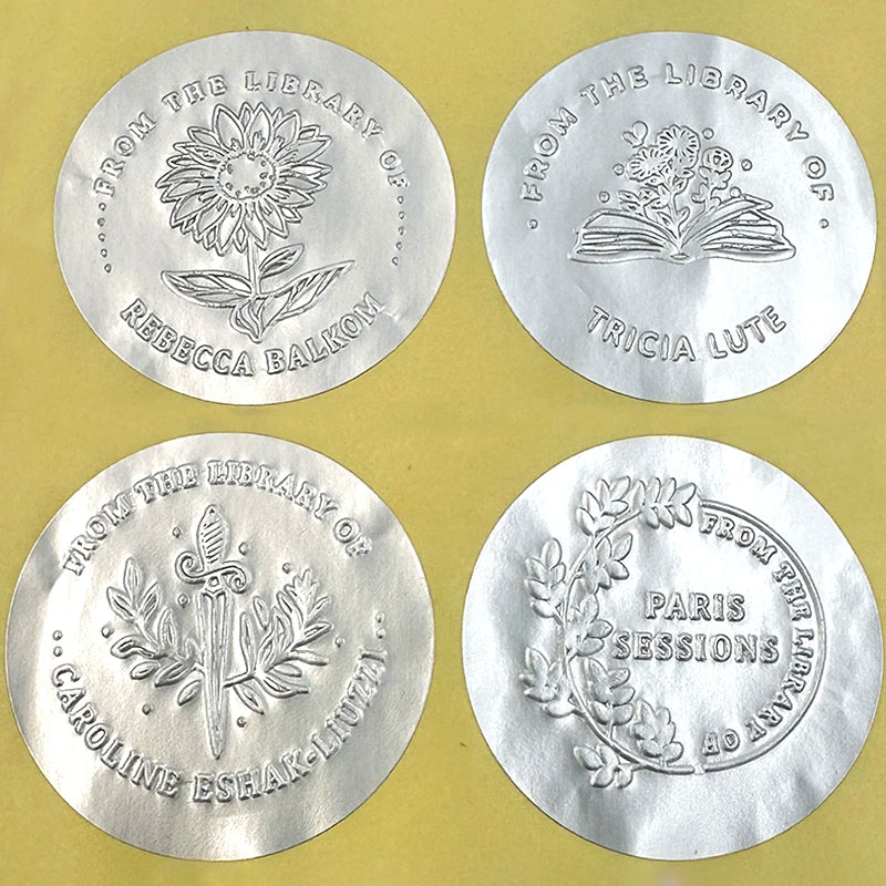 Customized Embossed Stamp Personalized Custom Book Embosser Seal Wedding Invitation Logo Customization Embossing Paper Stamps