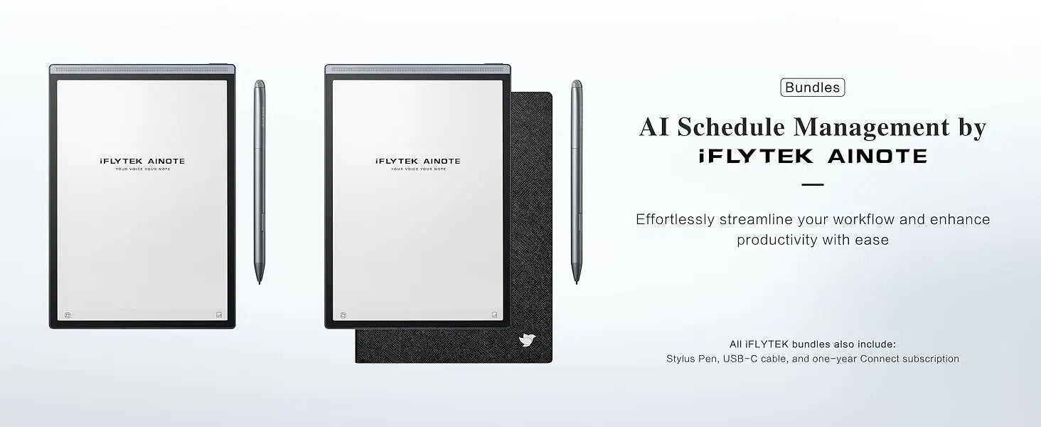 iFLYTEK AINOTE Air 2 E Ink Tablet for Paper Tablet 8.2" Note Taking E Paper Tablet for Adults Premium