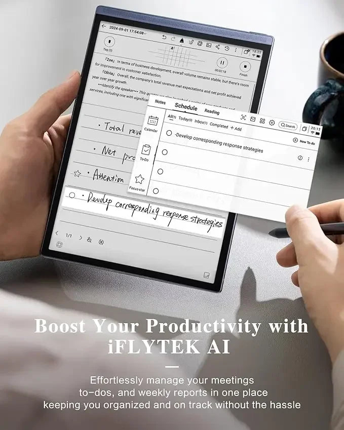 iFLYTEK AINOTE Air 2 E Ink Tablet for Paper Tablet 8.2" Note Taking E Paper Tablet for Adults Premium