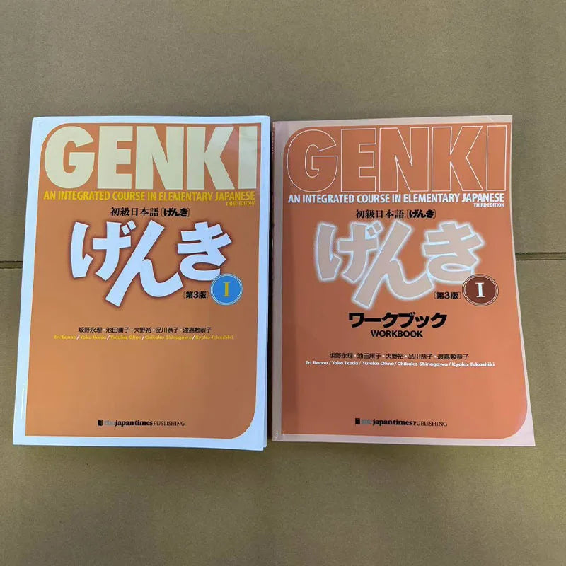 Genki 3rd Edition Learn Japanese Textbook Workbook Answer An Integrated Course in Elementary Japanese and English Book