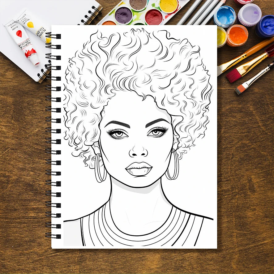 Casual Elegant Women's Adult Coloring Book - 8.3x 11.2 Inch 32 Page Coloring Book - Helps Reduce Stress and Ease Emotions