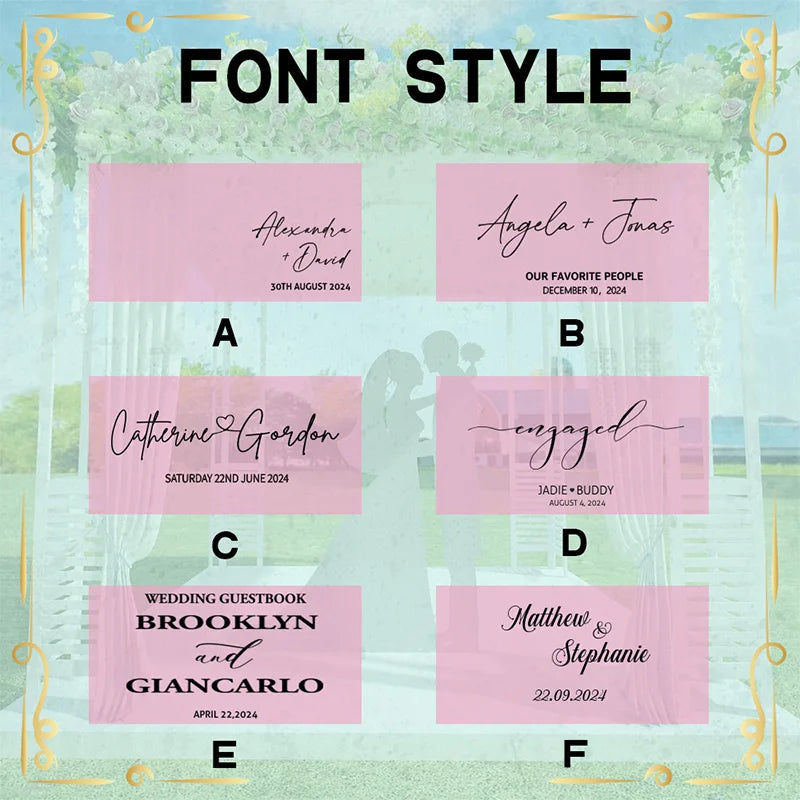 Personalized Wedding Guest Book Cleaning Photo Album Signning Anniversary Gift for Her Supplie Scrapbook Cover Printed Guestbook