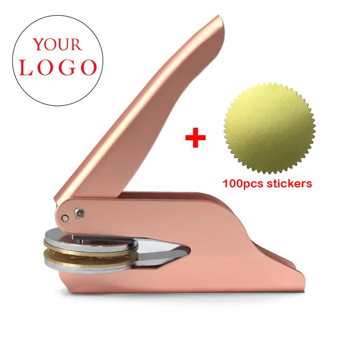 Embosser Stamp LOGO Customized Wedding Library Book Private Seals Customization Envelope Party Invitation Embossing Stamps DIY