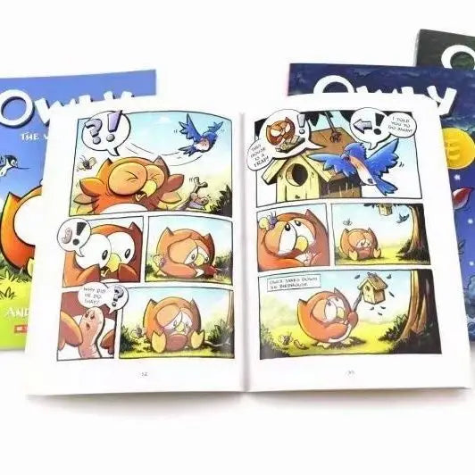 Big Eyed Owl Owly 4-volume set chapter bridge book English reading story picture book