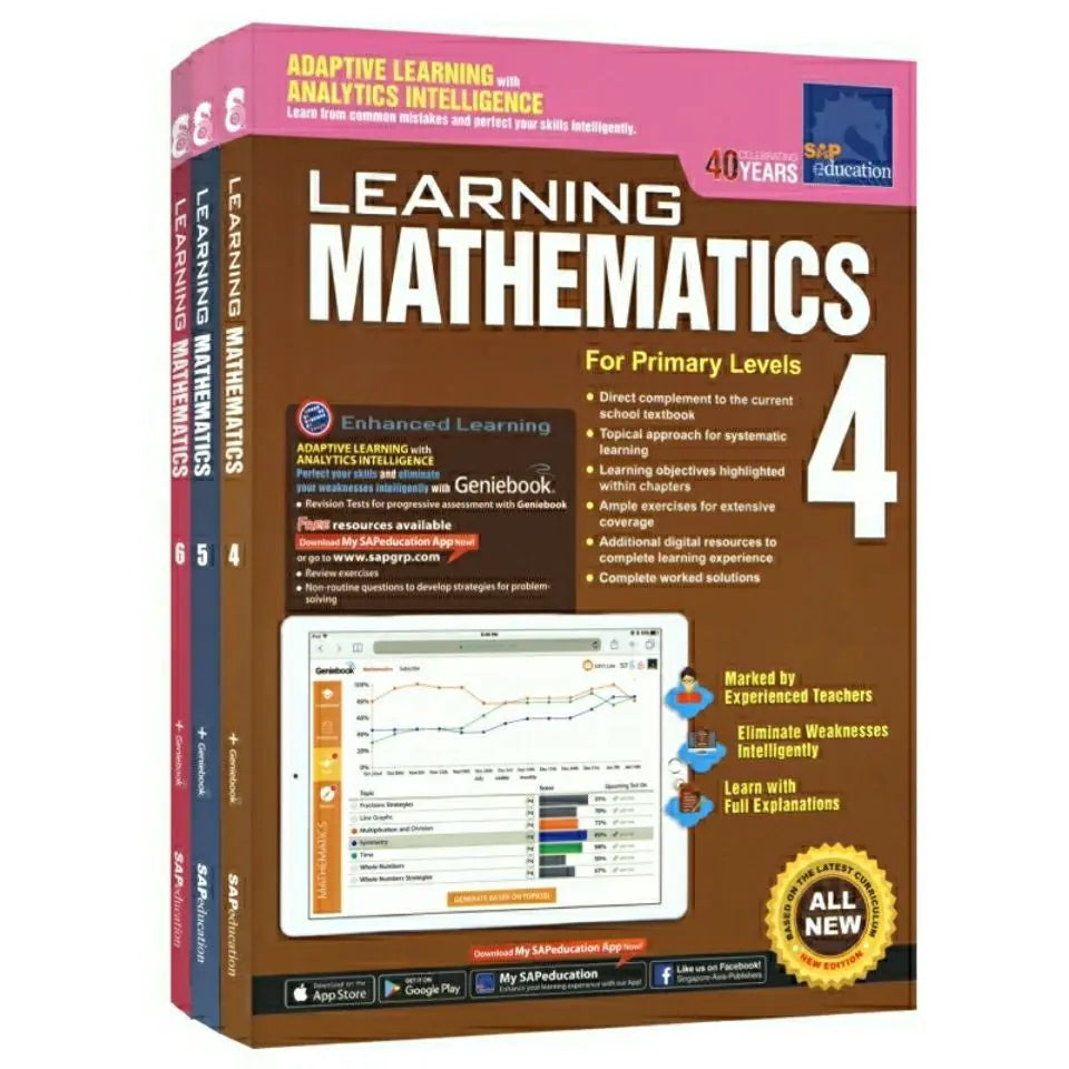 Fascicle SAP Learning Mathematics Book Grade 1-6 Children Learn Math Books Singapore Primary School Mathematics Textbook