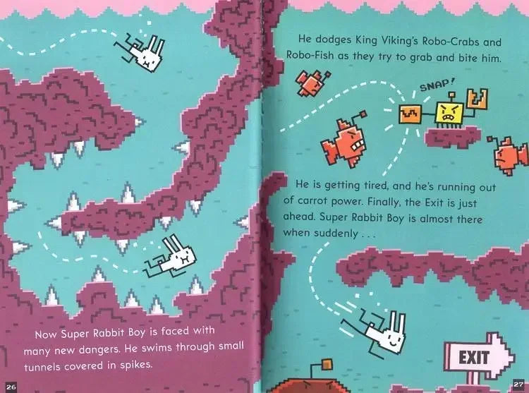 New 14 Books/set English Press Start!Super Rabbit Boy Reading Edition Scholastic Branches Children Cartoon for Kid Books