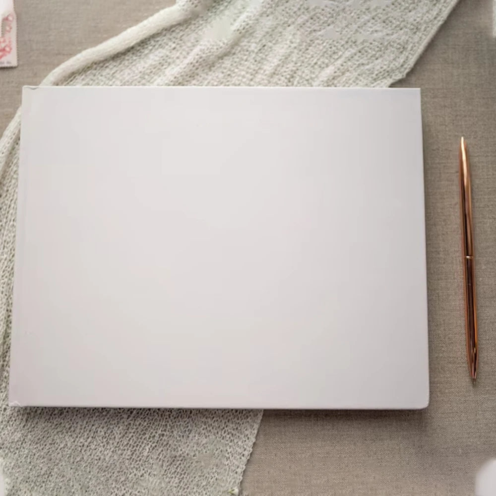 Chic Personalized Wedding Guest Book Customizable Vintage Unique  Personalized Birthday Baptism Marriage Party Rustic Original