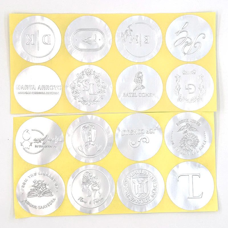 Customized Embossed Stamp Personalized Custom Book Embosser Seal Wedding Invitation Logo Customization Embossing Paper Stamps